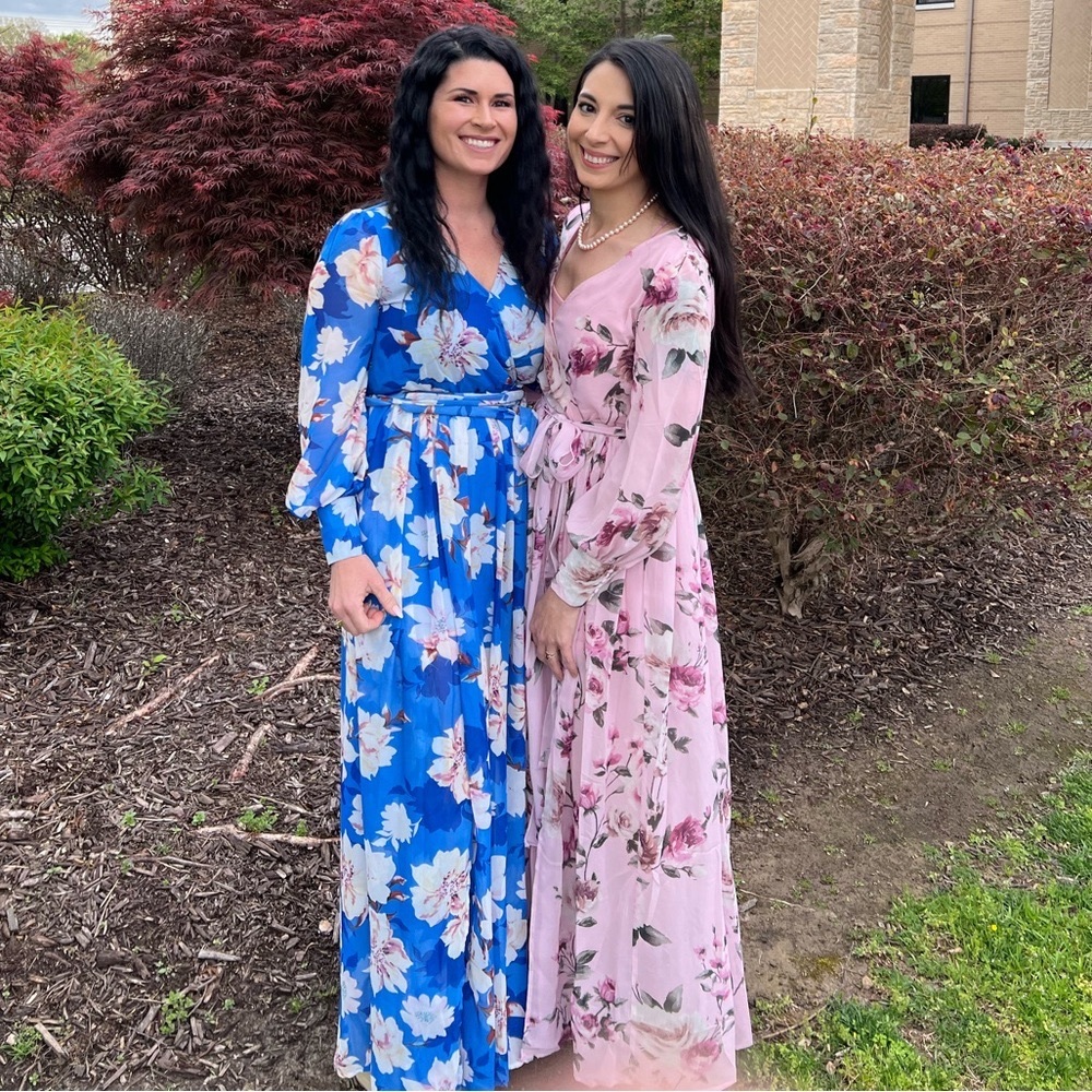 Pink floral maxi Pink Lily boutique